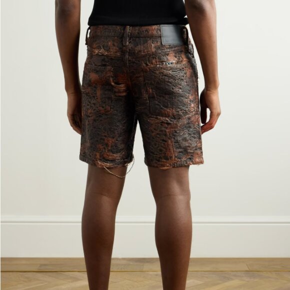 BNWT SS25 ACNE STUDIOS LOOSE FIT DENIM MONOGRAM SHORTS 46 & 50 - Picture 13 of 13